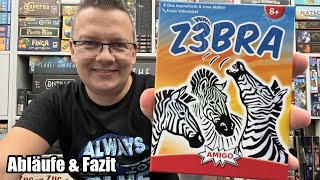 Z3BRA Amigo  Zebra Kartenspiel mit durchaus bekannten beliebten Mechanismen [upl. by Havot]