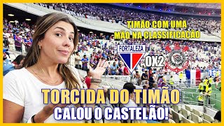 TORCIDA DO TIMÃO CALOU O CASTELÃO COM MAIS DE 46 MIL PESSOAS Fortaleza 0x2 Corinthians [upl. by Zales]