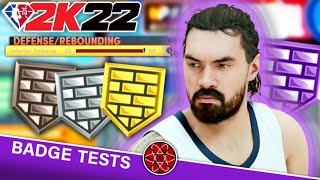 2K22 Best Defensive Badges  Best Value Badges  Brick Wall Badge Study [upl. by Sillig]