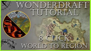 Wonderdraft  8 clicks make a region map from your world map [upl. by Ekle976]