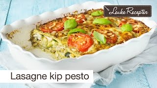 Lasagne kip pesto 💛  LeukeReceptennl [upl. by Elleimac]