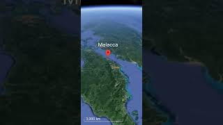 Malacca strait malacca strait waterbody mapping geopraphy viralvideo shorts [upl. by Ahsiekahs388]