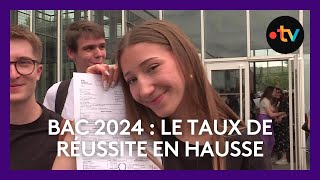 Bac 2024  le taux de réussite en hausse [upl. by Ecirpak]