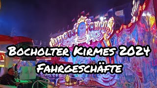 Bocholter Kirmes 2024 Fahrgeschäfte [upl. by Atilehs]