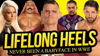 LIFELONG HEELS  Never Been Face in WWE [upl. by Silverstein]