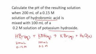 pH calculation neutralization reaction [upl. by Alburga]