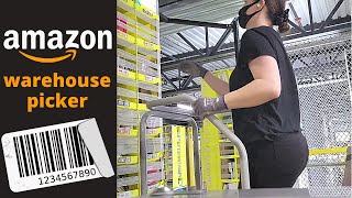 Day in the life of an AMAZON WAREHOUSE PICKER [upl. by August275]