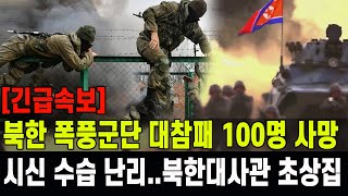 긴급속보 북한 폭풍군단 대참패 100여명 사망시신수습에 러시아 북한대사관 초상집 [upl. by Nikal]