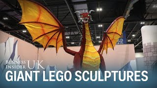 UKs largest Lego exhibition has giant lifesize sculptures – heres what its like [upl. by Auqinat]