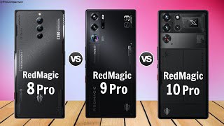 Nubia Red Magic 8 Pro vs Nubia Red Magic 9 Pro vs Nubia Red Magic 10 Pro  Comparison [upl. by Pennie135]