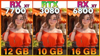 RX 7700 XT vs RTX 3080 vs RX 6800 XT Tested in 10 Games  1440p vs 4K [upl. by Hirza616]