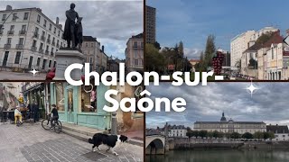 【ChalonsurSaône Bourgogne】シャロンシュルソーヌ街歩きしながらフランス生活のことについておしゃべり🌷 [upl. by Onimixam]