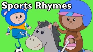 Sports Rhymes  Nursery Rhymes from Mother Goose Club [upl. by Spieler]