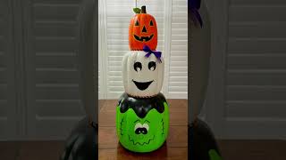 DIY PUMPKIN IDEAS🎃 hallowendecor falldecor [upl. by Holihs]