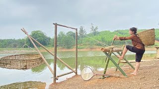 Full Video 120 Day Compilation Videos of Building Giant Fish Trap From Bamboo build aqua bamboo [upl. by Lenoyl]