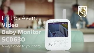 AVENT Video Baby Monitor  Philips  SCD630 [upl. by Robers]