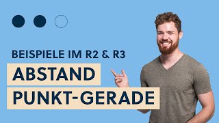 Kürzester Abstand Punkt Gerade berechnen Formel mit Kreuzprodukt Beispiele im R2 amp R3 [upl. by Enohpesrep216]