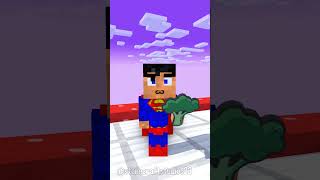 Fat 2 Fit Baby Superman vs Flash  Minecraft Shorts funnyanimation minecraft [upl. by Dickson]