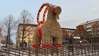 The Gavle Goat 2021  The world’s largest straw goat [upl. by Selene]