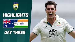 Australia v India 202425  Third Test  Day Three [upl. by Negyam351]