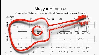 Gitarre Magyar Himnusz Tabulatur Melodie Akkorde Text [upl. by Gibeon]