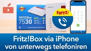 FritzBox  Von unterwegs via iPhone telefonieren [upl. by Wes]