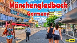 Mönchengladbach Germany Walking tour in Mönchengladbach city in Germany 4K HDR 60fps [upl. by Medlin]