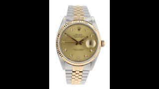 Rolex Datejust Pre Owned Watch Ref 16013 [upl. by Maryn]