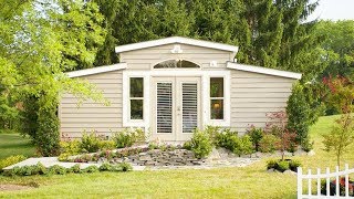 The Med Cottage House Aka Granny Pod  Lovely Tiny House [upl. by Narik440]