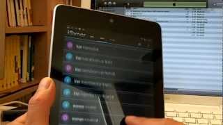 Nexus7にiSyncrを入れてMacのiTunesライブラリとPlayミュージックをWi−Fi同期MOV [upl. by Airom694]