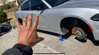 DIY CURBED RIM REPAIR ON MY 2023 DODGE CHARGER Cars [upl. by Nord]