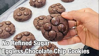 Glutenfree Refined SugarFree Eggless Chocolate Cookies [upl. by Aloap]