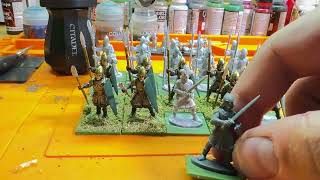 Oathmark Elf Spearmen Progress [upl. by Morell648]