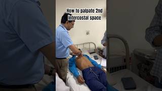 How to palpate 2nd intercostal space bhms bhmsclincal nhmc pom du medicine [upl. by Callie]