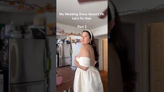 My wedding dress sleeves don’t fit elopementdress elopementwedding elopement weddingdress [upl. by Selma]