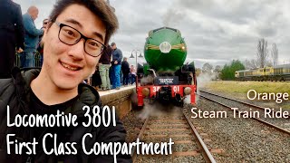 Locomotive 3801 First Class Compartment Steam Train Ride in Orange NSW  A legend of steam [upl. by Anig]