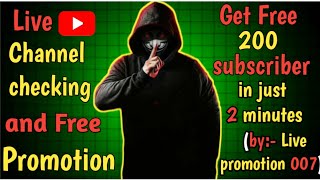 167 🔴Live YouTube Channel Promotion Free  Live Promotion 1000 SUBSCRIBERS2 मिनट में ले जाओ 💯🥰🇮🇳 [upl. by Eerased]