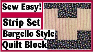 Strip Set Bargello Tube Style  Easy Quilt Block Tutorial plus Digital Quilt Show [upl. by Quillan]