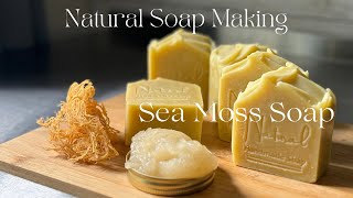 SEA MOSS SOAP  COLD PROCESS SOAP MAKING [upl. by Squier]