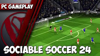 Sociable Soccer 24  PC Gameplay  1440p HD  Max Settings [upl. by Jacintha]