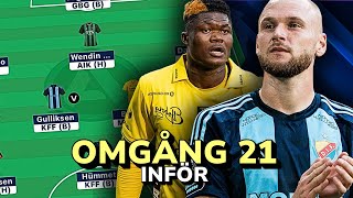 Frikort shortlist🃏 Dubbelomgång bekräftad ✅  Allt inför omgång 21  Allsvenskan Fantasy [upl. by Juli]