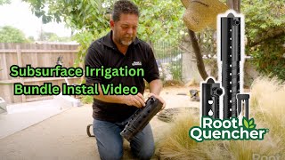 Root Quencher Subsurface irrigation bundle install  California [upl. by Pittman]