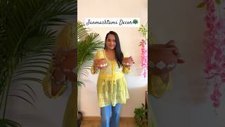 Janmashtami DIY Decor🌼 shorts janmashtamispecial janmashtami krishnalove diyideas diycrafts [upl. by Adnoraj]