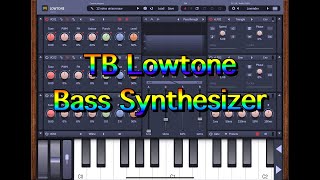 TB Lowtone Bass Synthesizer  Possibly the Best Bass Synth for the iPad [upl. by Doretta723]