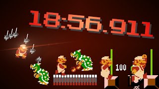 Super Mario Bros Warpless Speedrun in 1856911 FWR [upl. by Ferdinande156]