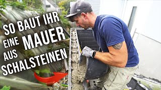 SO baut man eine MAUER aus SCHALSTEINEN [upl. by Eadrahc]