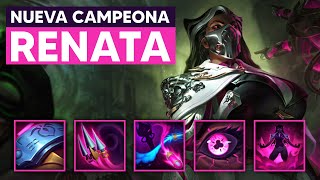 RENATA GLASC NUEVA CAMPEONA DE LEAGUE OF LEGENDS  HABILIDADES SPLASH ART Y MÁS [upl. by Natalya]