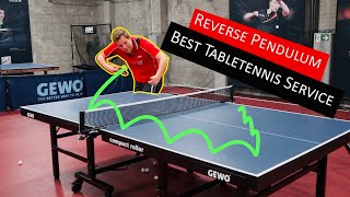 Gefährlichster Tischtennis Aufschlag der Welt Reverse Pendulum  Gegenläufer [upl. by Marka]