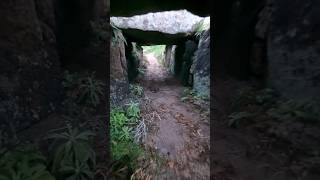 crawling through a StoneAgeNeolithic grave neolithic grave dolmen boulder stoneage historic [upl. by Aielam958]