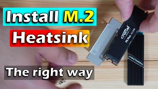 How to install M2 Heatsink [upl. by Yruama]